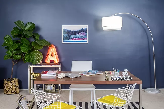 30 Stunning Home Office Rug Ideas to Transform Your Work-From-Home Space Embrace Some Stripes
