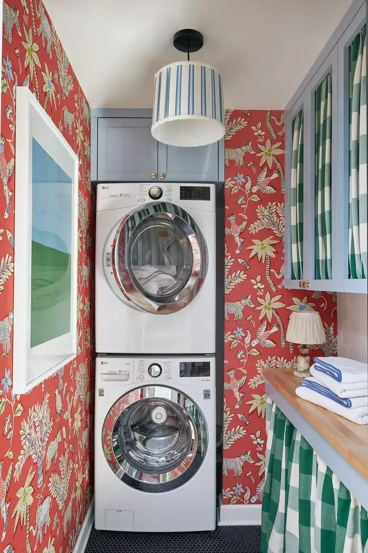 55 Small Laundry Room Ideas That Blend Style With Smart Functionality Employ Color and Pattern