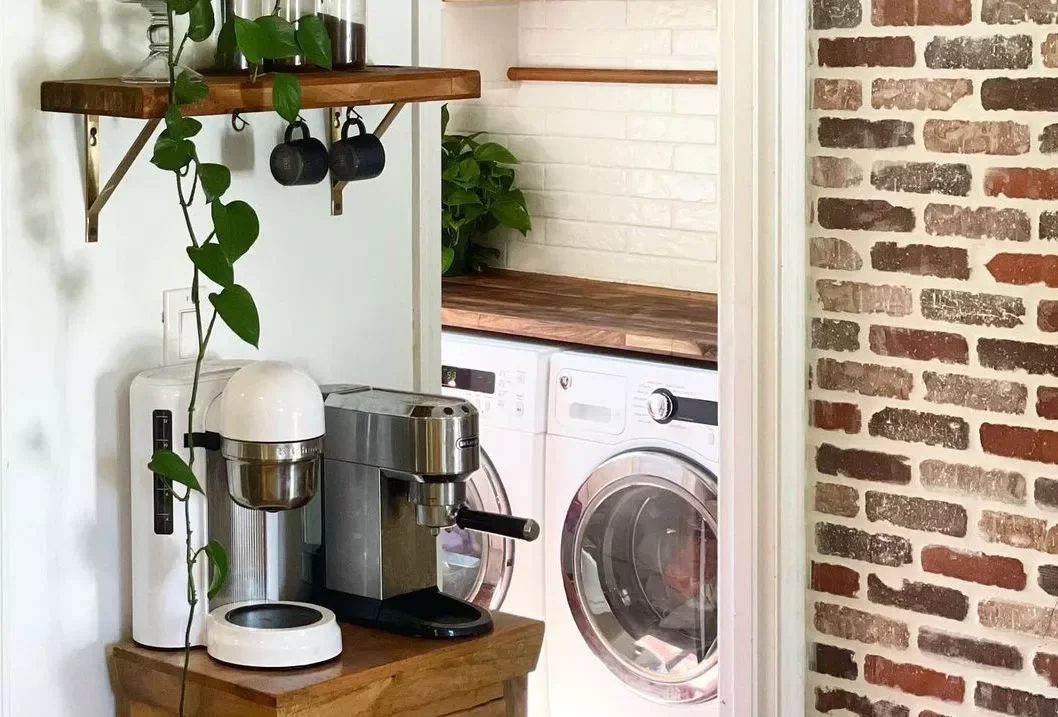 43 Stylish Coffee Bar Ideas That'll Transform Your Morning Routine End Table Coffee Bar