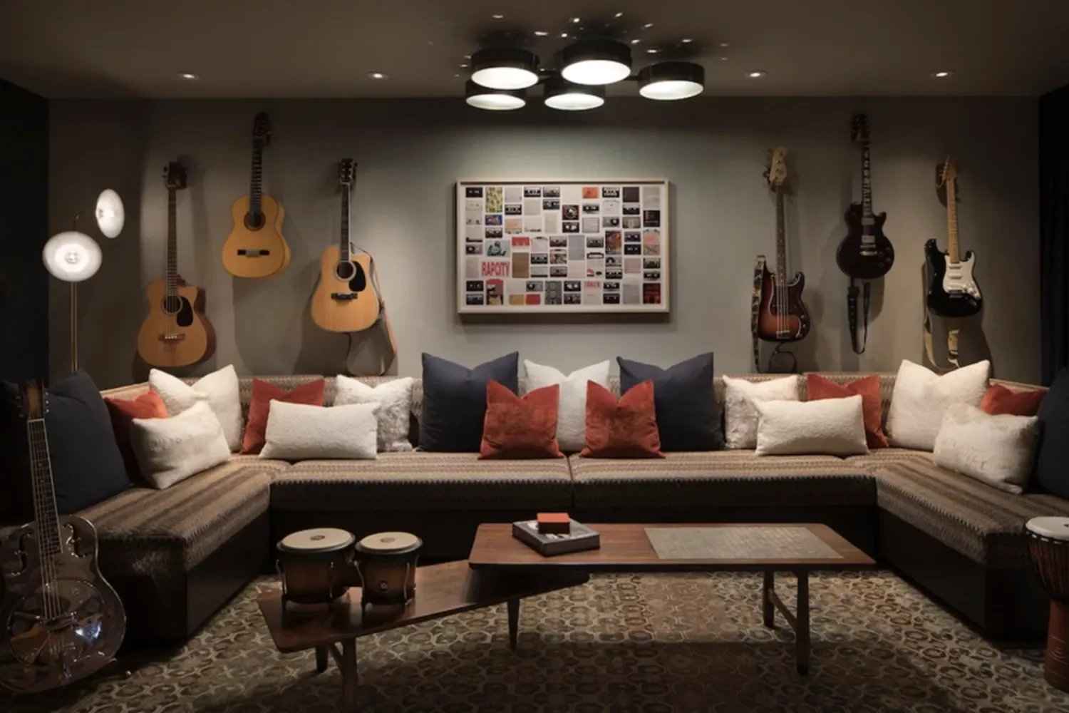 76 Brilliant Finished Basement Design Ideas That Actually Work Enjoy a Night of Music Writing