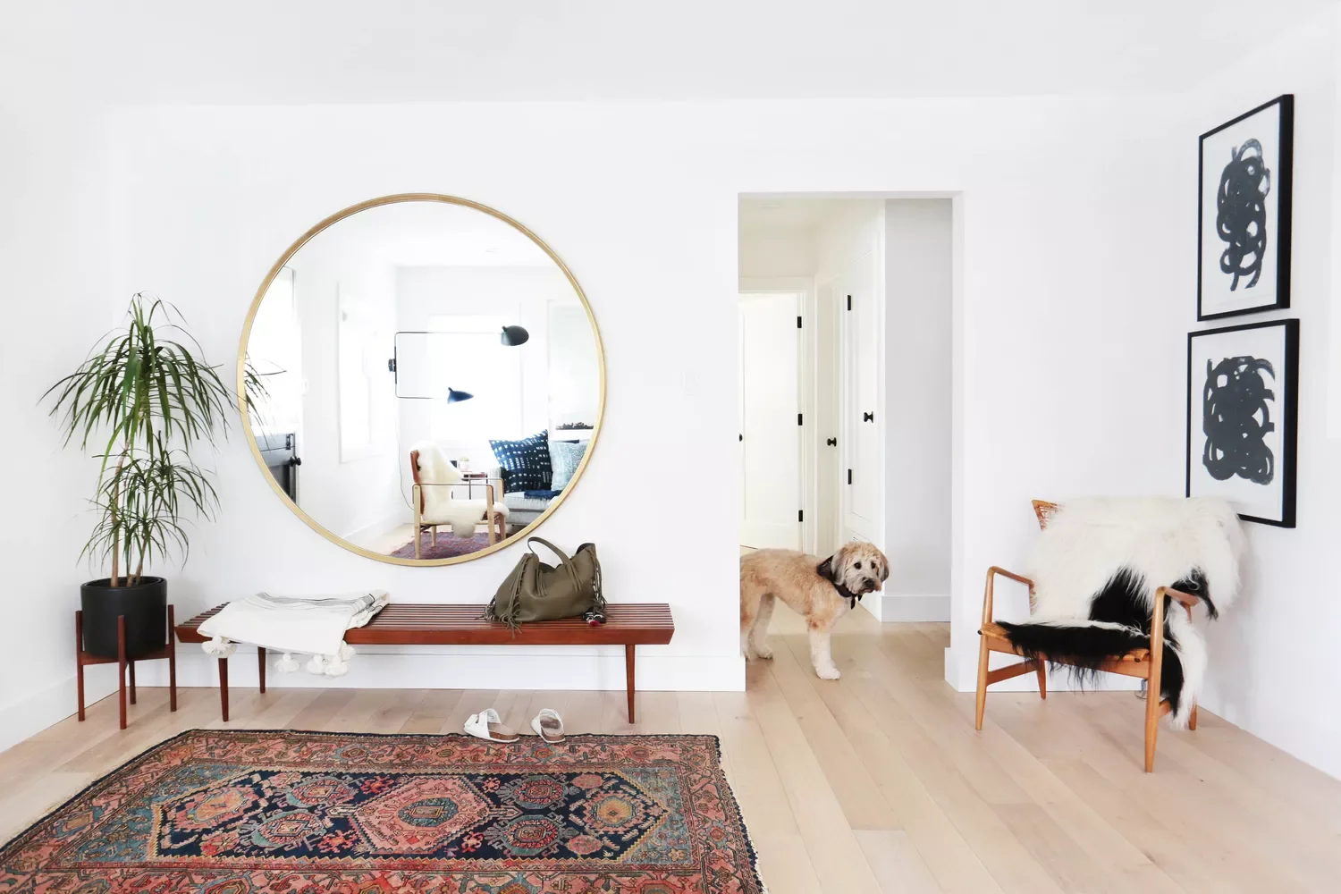 22 Breathtaking Entryway Designs That Create Stunning First Impressions 9 Entryway With Midcentury Furniture