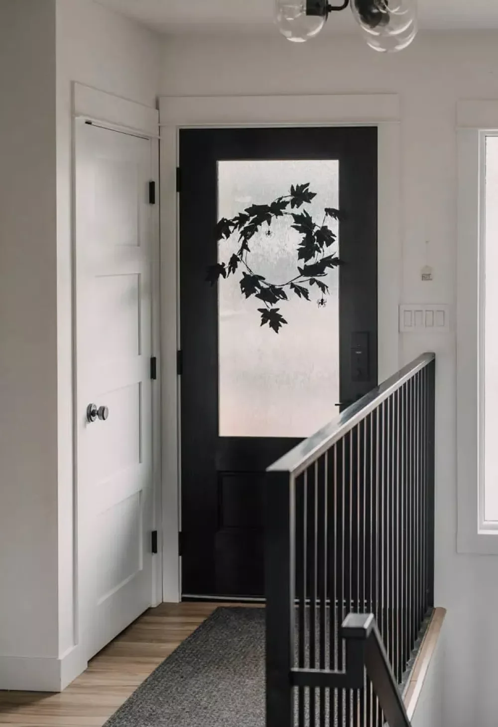 42 Quick Halloween Door Decorations You Can Create in Under an Hour 30 Eucalyptus Wreath
