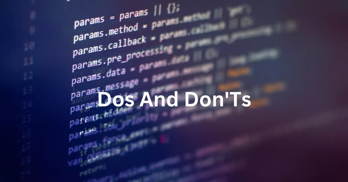 Explanation Of The Dos And Don'Ts Of Disabling Functionalities