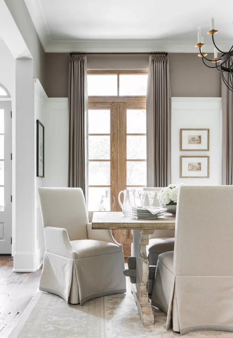 42 Stunning Half-Wall Paneling Ideas to Transform Your Home 34 Extra Tall Wainscoting