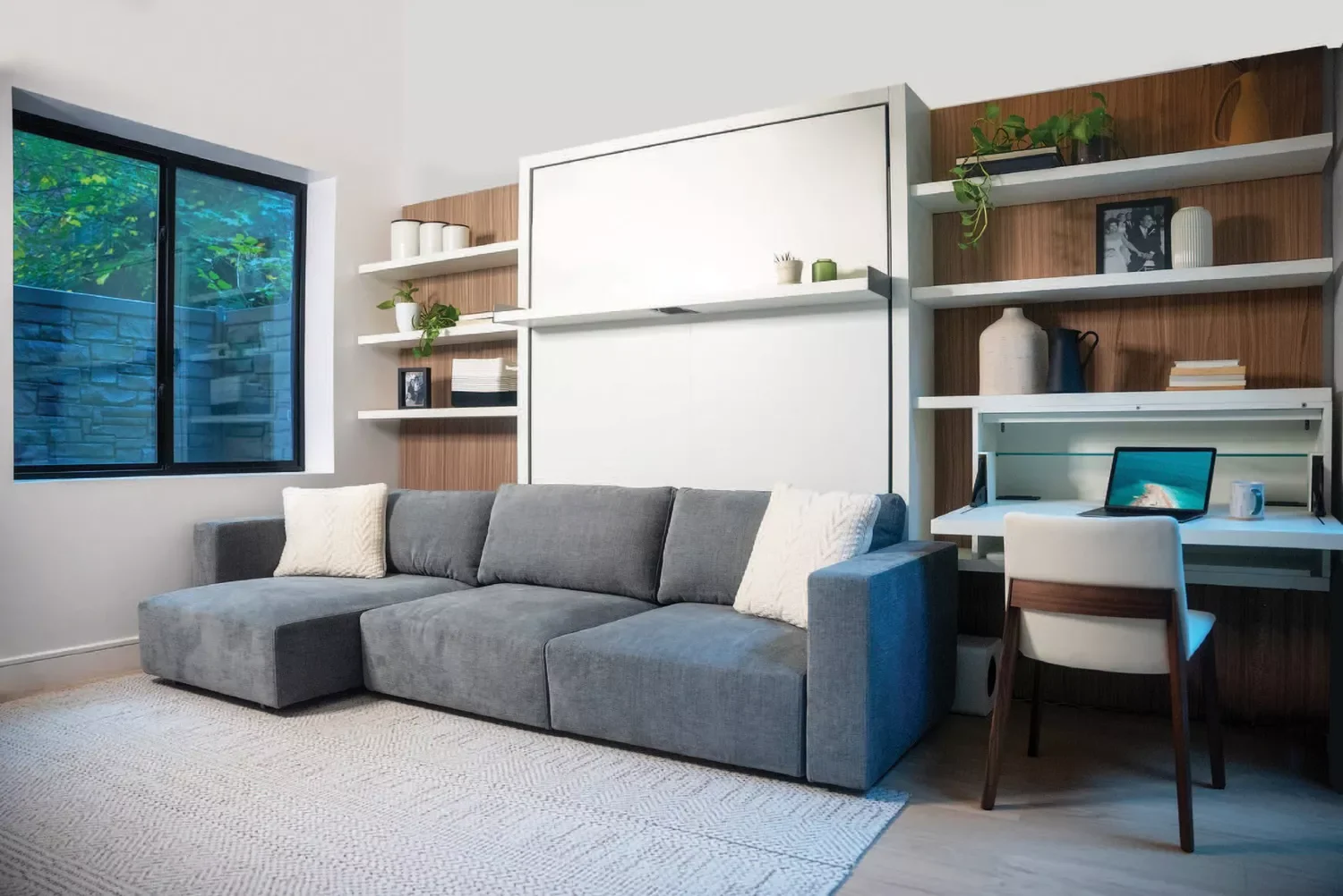 33 Space-Saving Murphy Bed Ideas That Will Transform Your Home 16 Family Room Murphy Bed