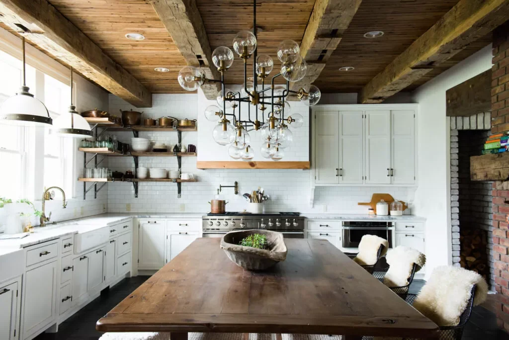33 Smart Kitchen Island Seating Ideas to Streamline Your Busy Days Farm Table Island Hybrid