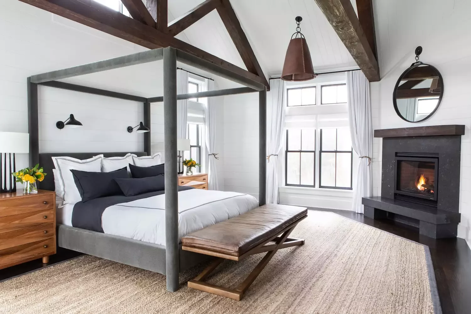 47 Stunning Shiplap Fireplace Designs That Transform Any Room From Traditional to Contemporary 19 Farmhouse Bedroom Fireplace