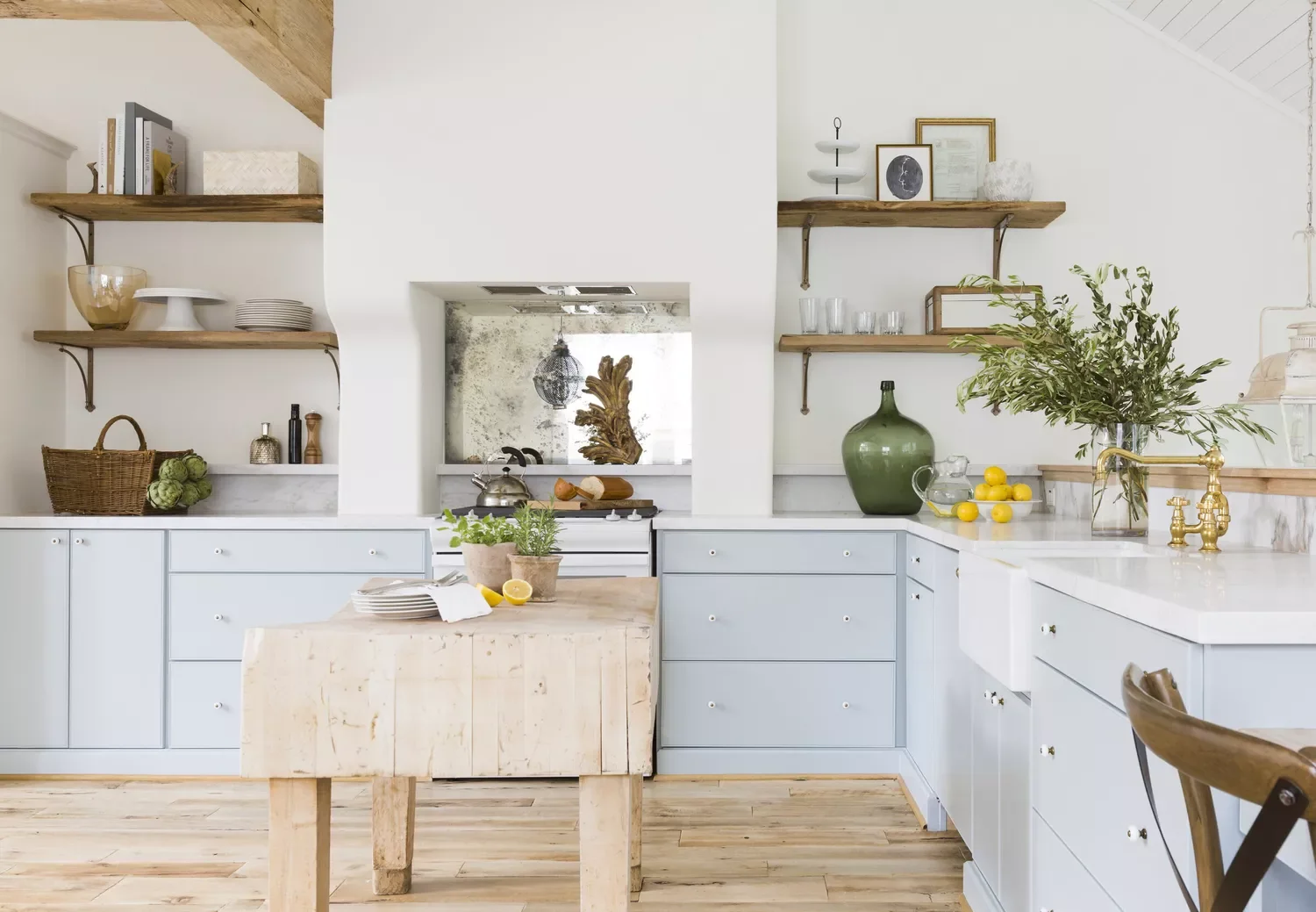 32 Stunning Blue Kitchen Design Ideas That Will Transform Your Space Farmhouse Blue Cabinets
