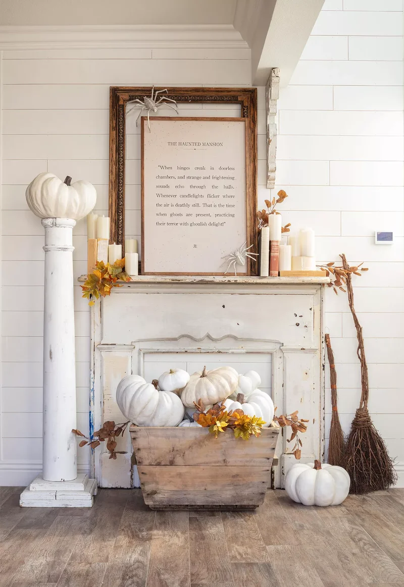 48 Fall Mantel Decorating Ideas For Seasonal Style 30 Farmhouse Fall Mantel Decor