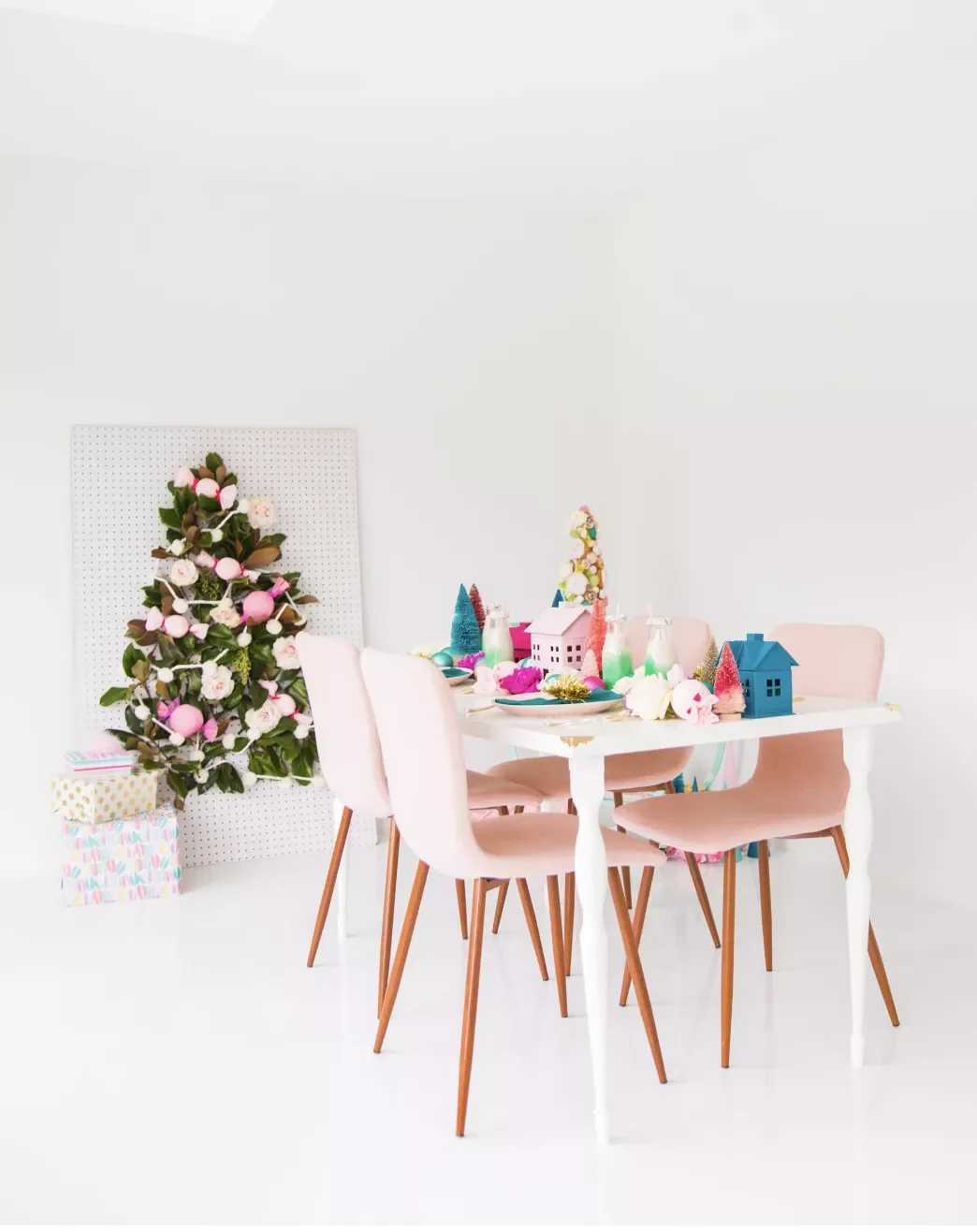 50 Festive Christmas Party Decorating Ideas Your Guests Will Absolutely Adore 47 Fashion a Pegboard Tree