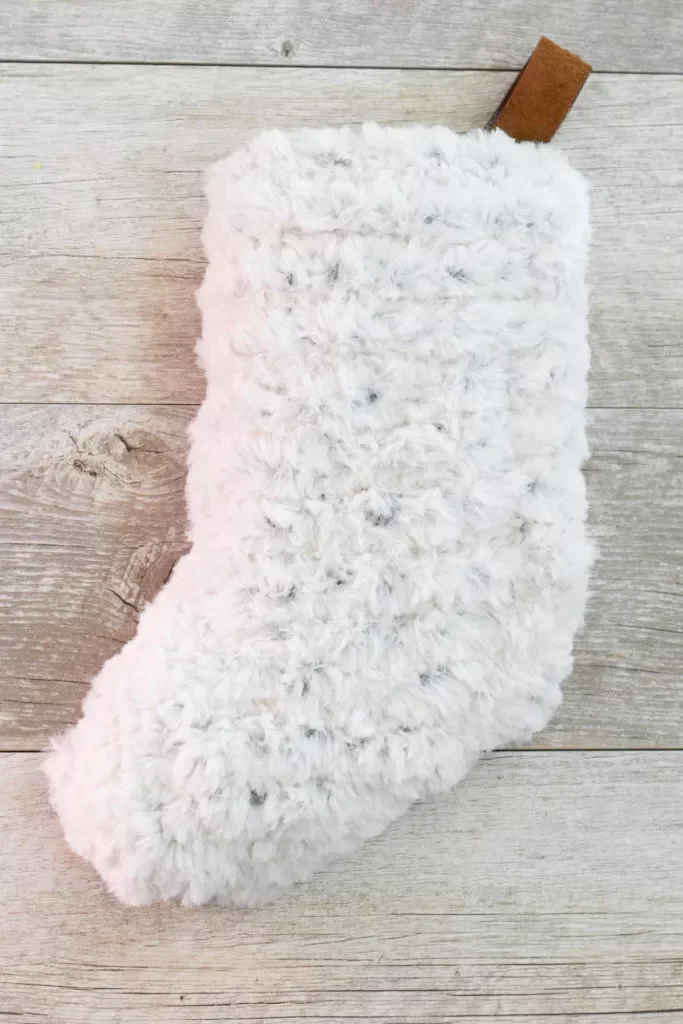 41 Creative DIY Christmas Stocking Ideas That Will Transform Your Holiday Decor 12 Faux Fur Knitted Stocking