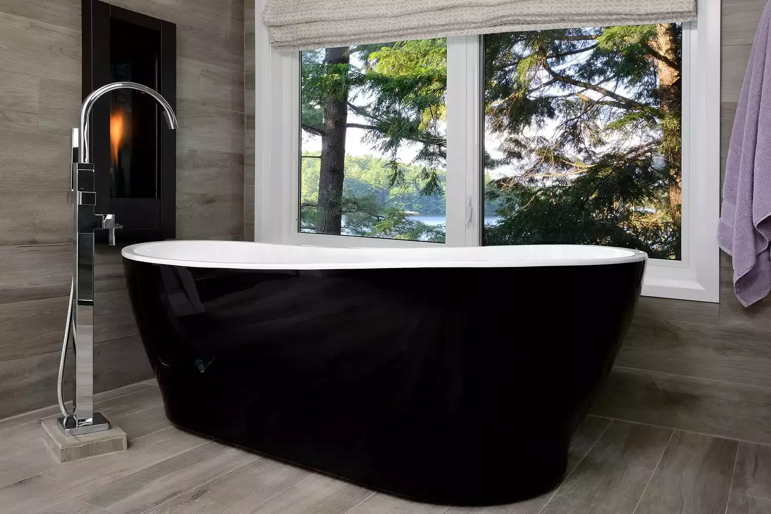 33 Japandi Bathroom Ideas for Ultimate Zen Transformation Faux Wood Tiles