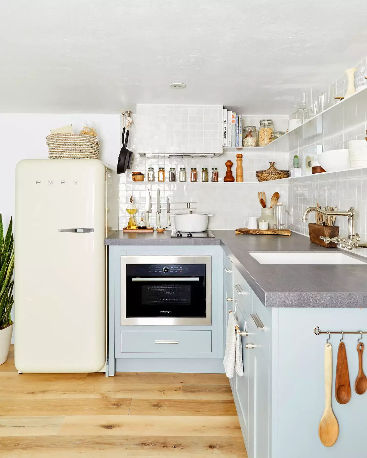 71 Brilliant Small Kitchen Ideas That Maximize Style and Function Favor Retro Appliances