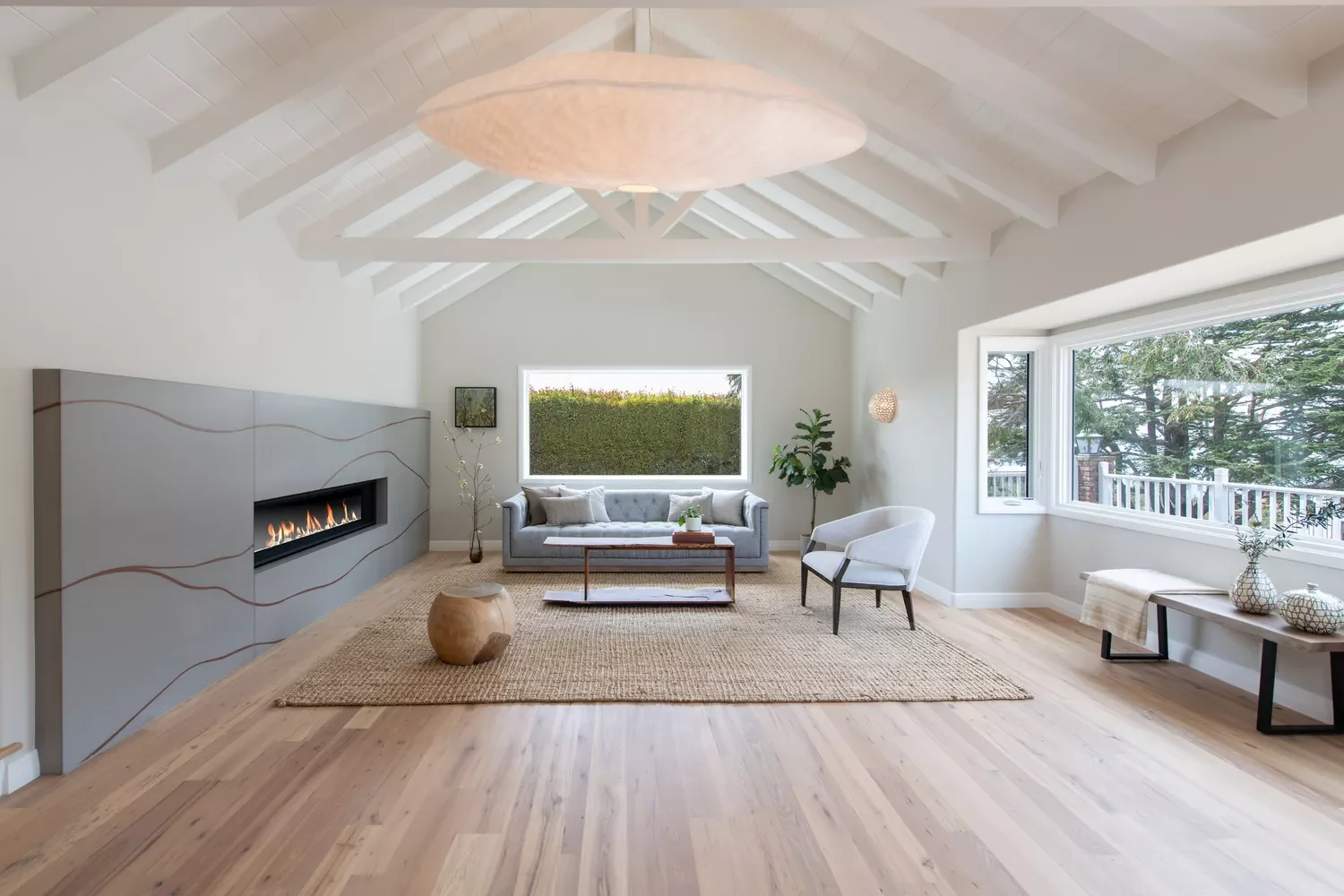 38 Stunning Ceiling Beam Ideas to Transform Your Home 11 Feature Oversized Lighting
