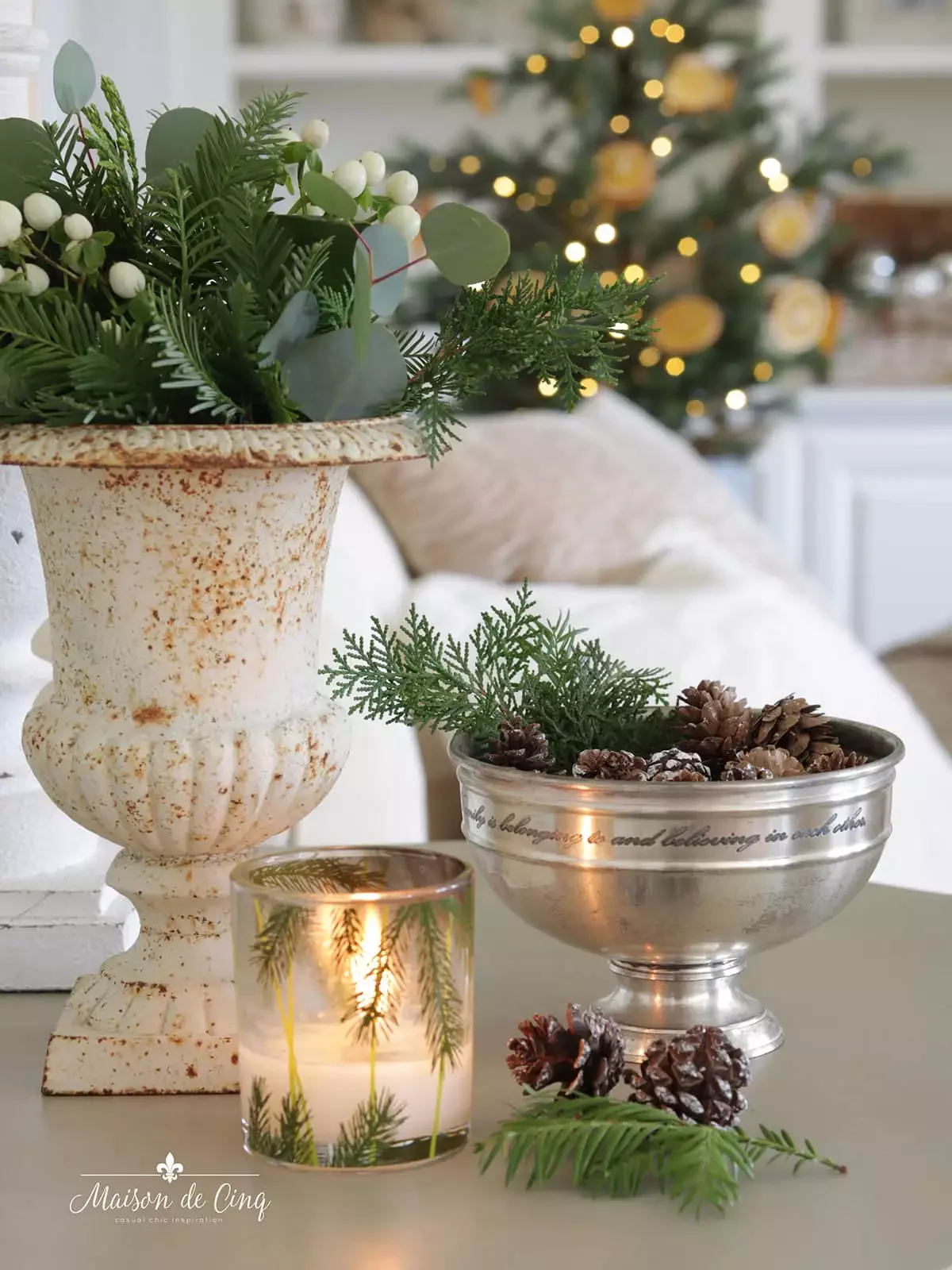 115 Stunning Christmas Decorating Ideas to Transform Your Home This Holiday Season Fill Vintage Vessels