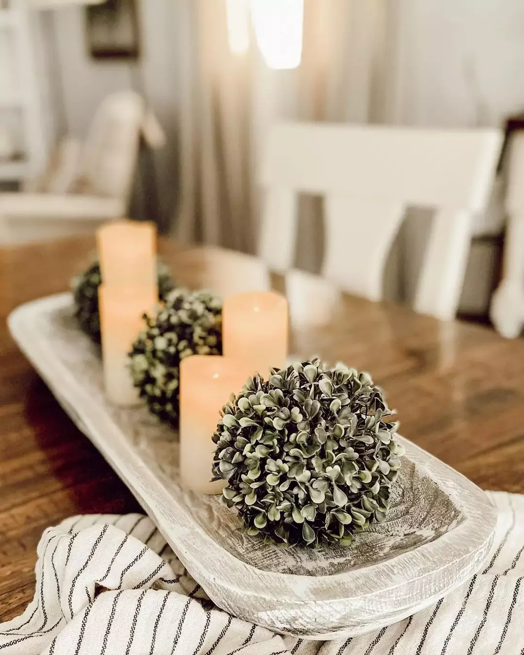 52 Gorgeous Spring Table Centerpiece Ideas to Transform Your Dining Space 9 Fill a Dough Bowl