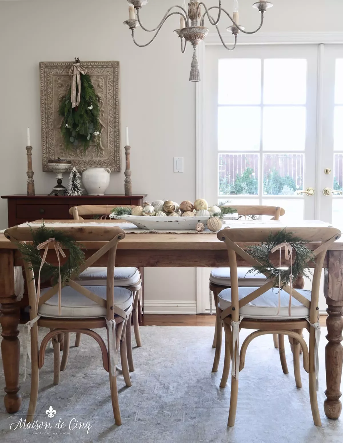 115 Stunning Christmas Decorating Ideas to Transform Your Home This Holiday Season Fill a Platter With Balls