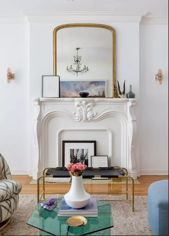 20 Stunning Fireplace Hearth Ideas That'll Transform Your Living Space 15 Fill the Hearth With Art