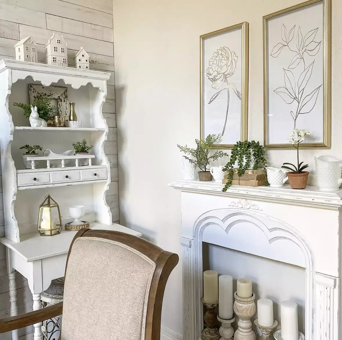 24 Creative Ways to Transform Your Fireplace with Candles 23 Finish Off a Vignette