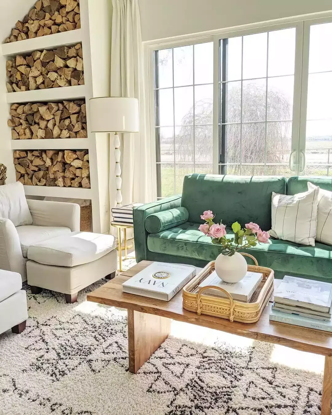 35 Creative Family Room Ideas for the Ultimate Hangout Space 33 Firewood Storage