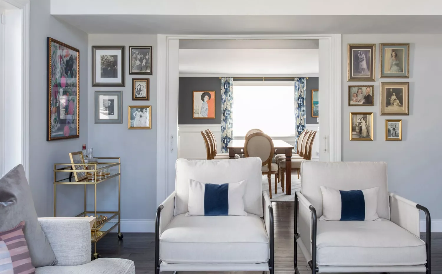 22 Creative Ways to Display Your Favorite Photos at Home Flank a Doorway With Family Photos