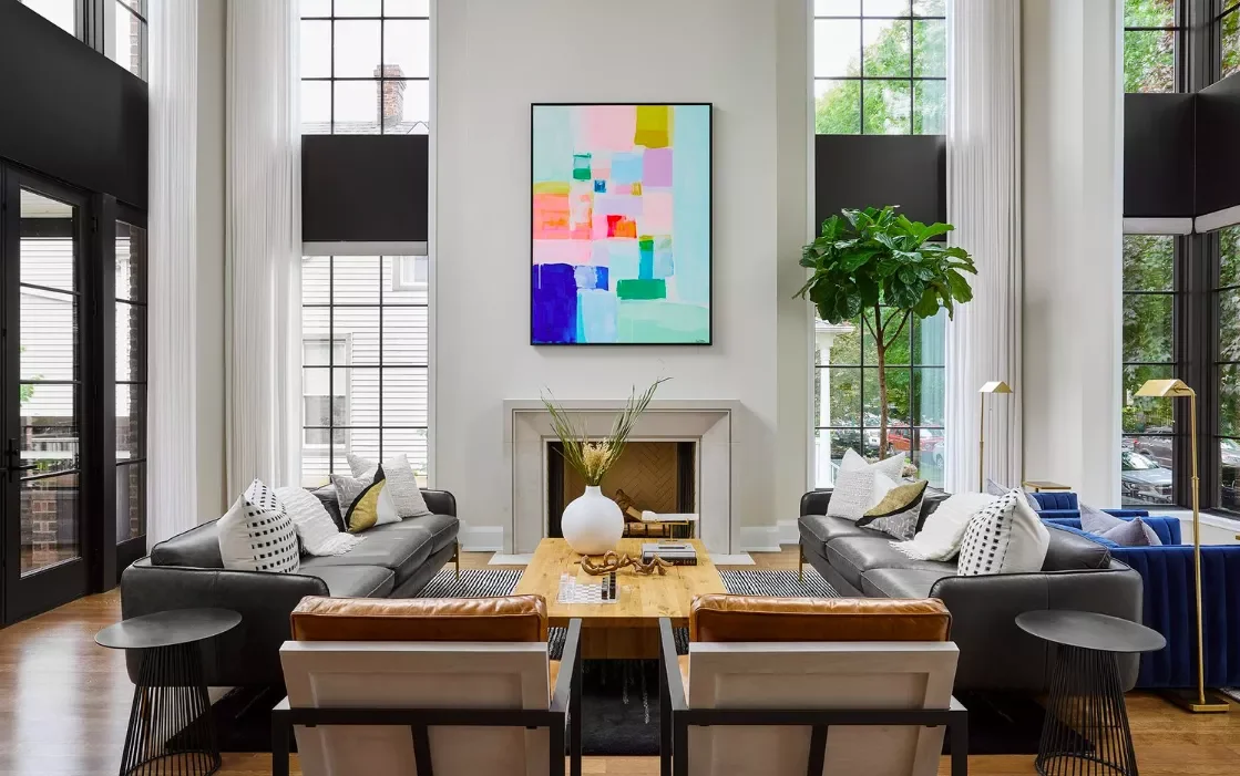 41 Stunning Black Sofa Living Room Ideas That Will Transform Your Space 4 Flank a Fireplace