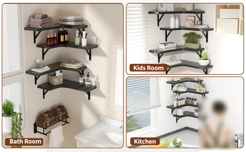 24 Storage Ideas For Tiny Homes You Can't Live Without Floating Corner Shelves