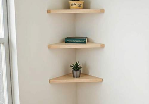 Floating Corner Shelves