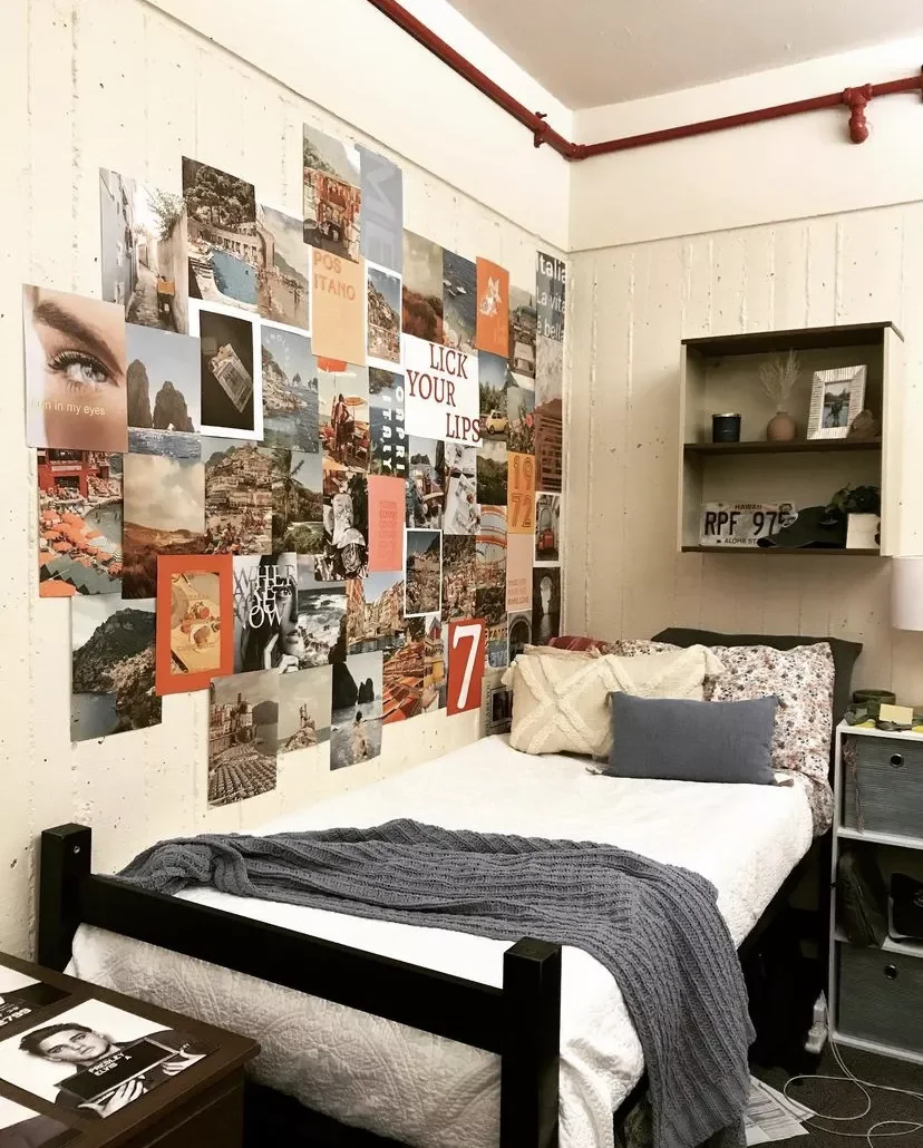 25 Smart Dorm Room Organization Ideas to Transform Your Tiny Space Floating Shelves in a Dorm