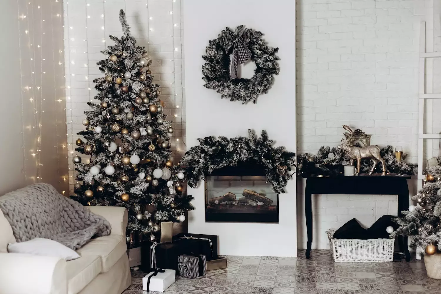 22 Stunning Black Christmas Tree Ideas That Will Transform Your Holiday Decor 10 Flocked Black Tree