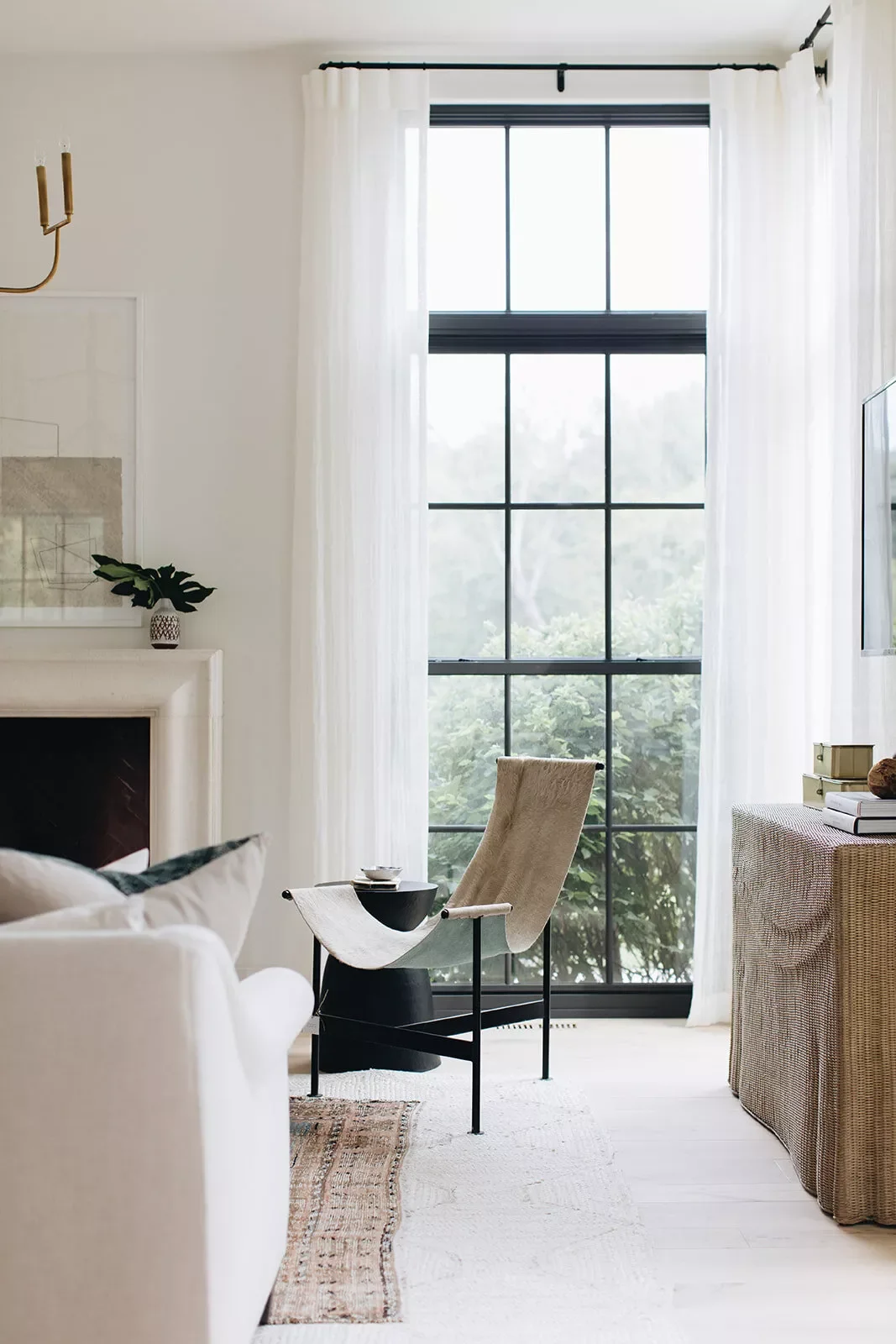 57 Beautiful Window Treatment Ideas That Transform Any Room on Any Budget 55 Floor-Kissing Curtain