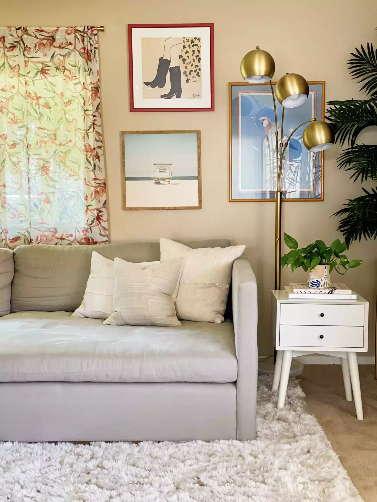 52 Stunning Living Room Curtain Ideas That Transform Any Space 43 Floral Curtains