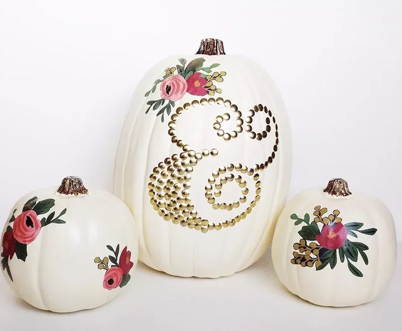 90 Creative Halloween Pumpkin Decorating Ideas to Try This Season 61 Floral Pumpkin