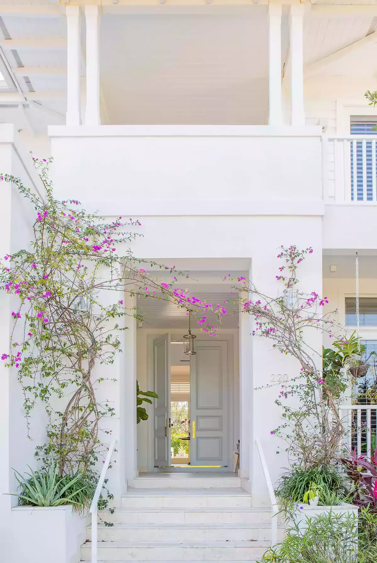 21 Stunning Front Entrance Ideas That Make Your Home the Envy of the Neighborhood 12 Flowering Vines