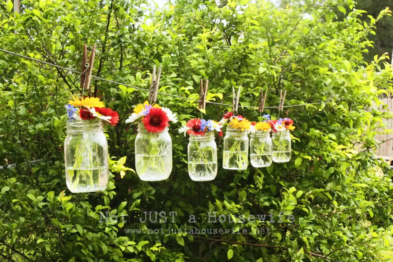 11 Creative DIY Clothesline Projects That Transform Your Home 7 Flowers on the Clothesline