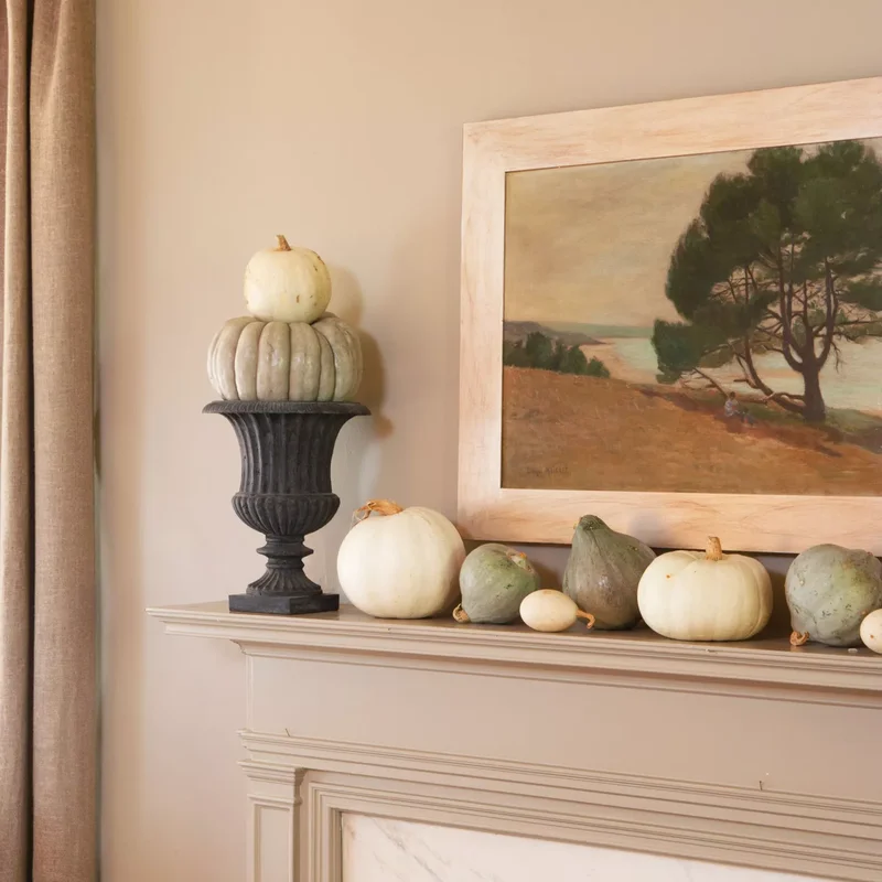 48 Fall Mantel Decorating Ideas For Seasonal Style 13 Focus On Artwork
