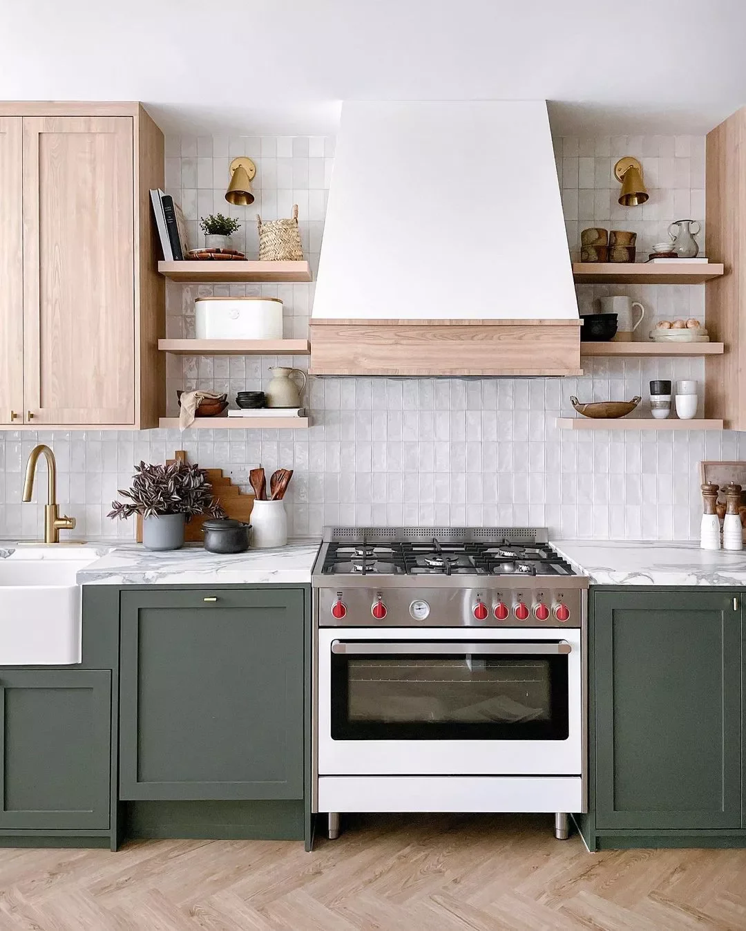 37 Stunning Green Kitchen Cabinet Ideas That Will Transform Your Space Focus on Lower Cabinets