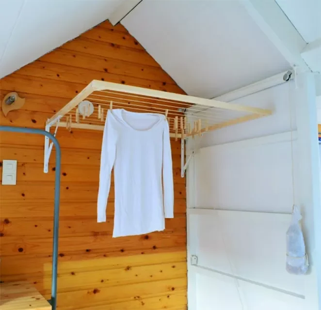 11 Creative DIY Clothesline Projects That Transform Your Home 8 Foldable Drying Rack