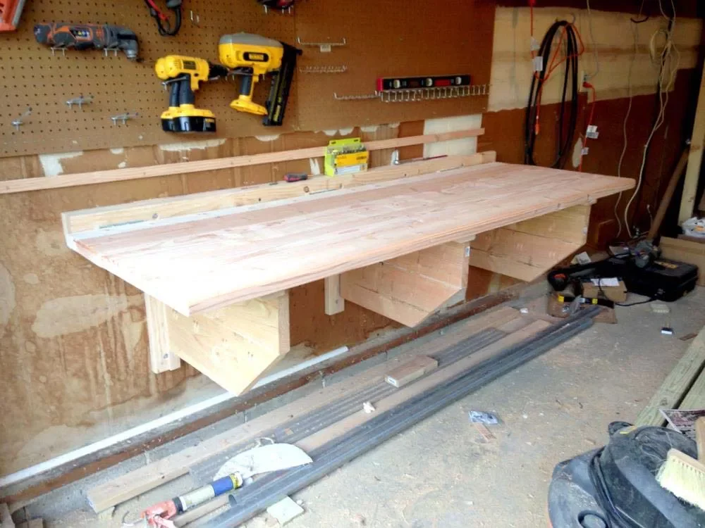 15 Brilliant Garage Workstation Ideas That Transform Your Space Folding Workbench With Storage