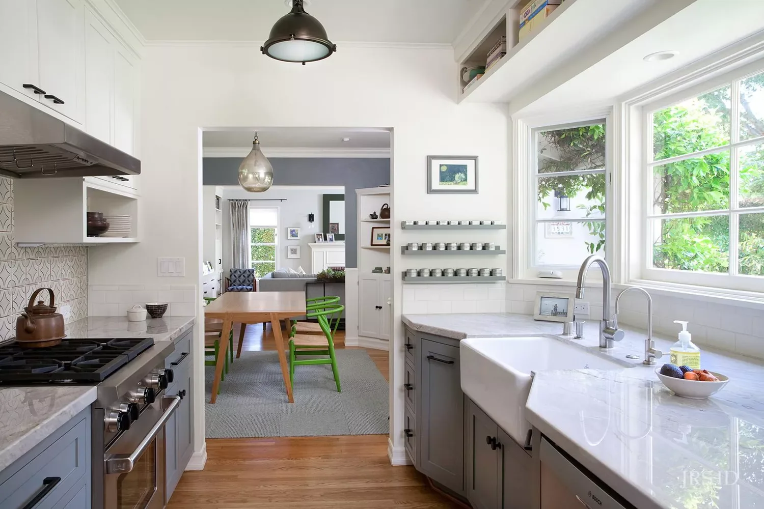 11 Smart Galley Kitchen Designs That Maximize Every Inch 9 Follow the Architecture