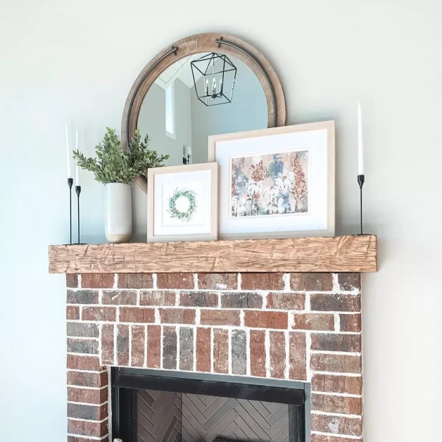 33 Cozy Farmhouse Fireplace Styling Ideas That Transform Your Living Space 33 Frame Digital Prints for Budget Friendly Art