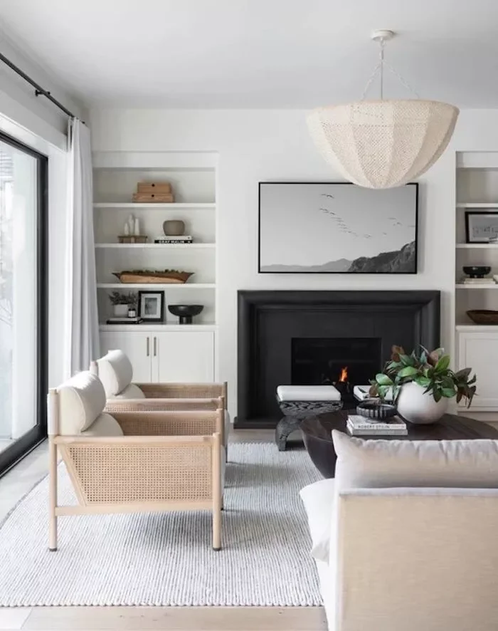 50 Contemporary Fireplace Designs That Will Transform Your Living Space 20 Frame It in Black