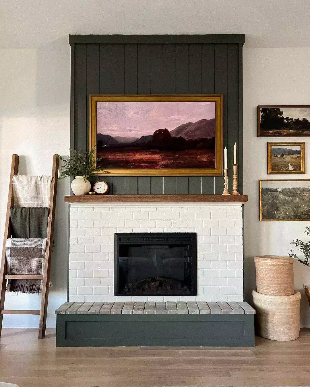 22 Beautiful Ways to Style Your Farmhouse TV Stand That'll Transform Your Space 2 Frame Your TV With Candlesticks