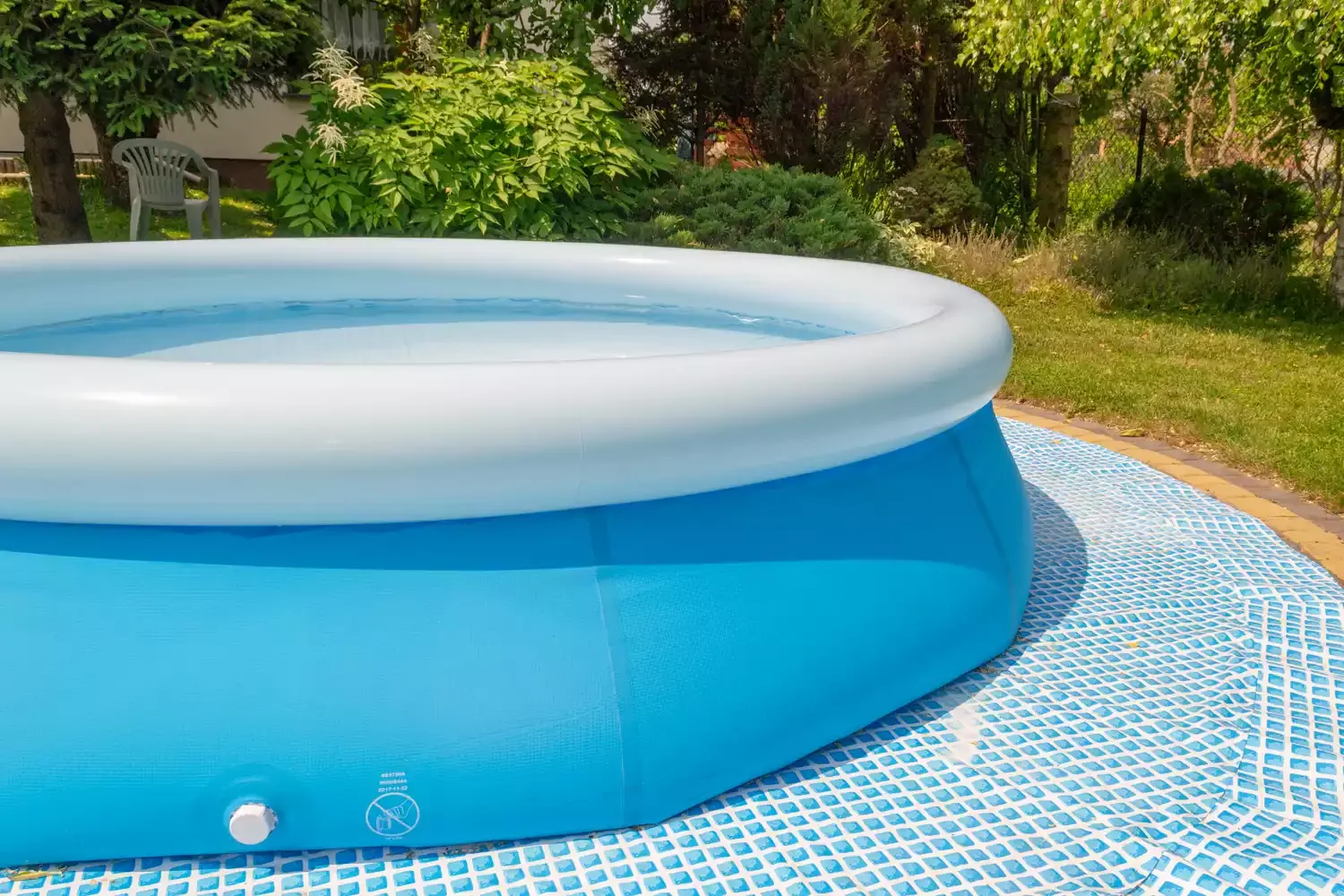 37 Brilliant Above-Ground Pool Deck Ideas That Won't Break Your Budget 3 Frame the Pool With Tile