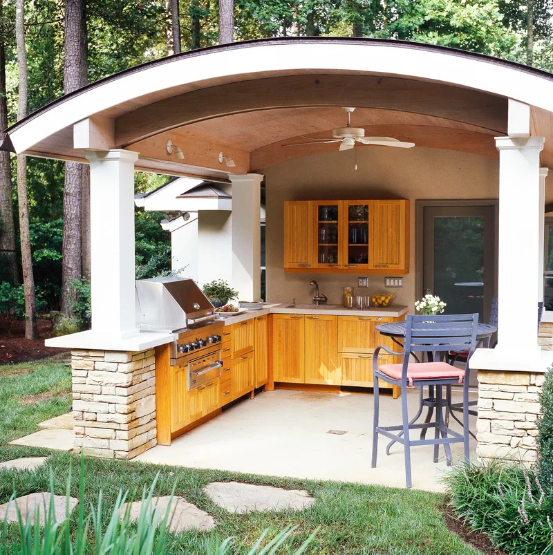 32 Stunning Outdoor Kitchen Ideas Perfect for Entertaining 31 Freestanding Outdoor Kitchen