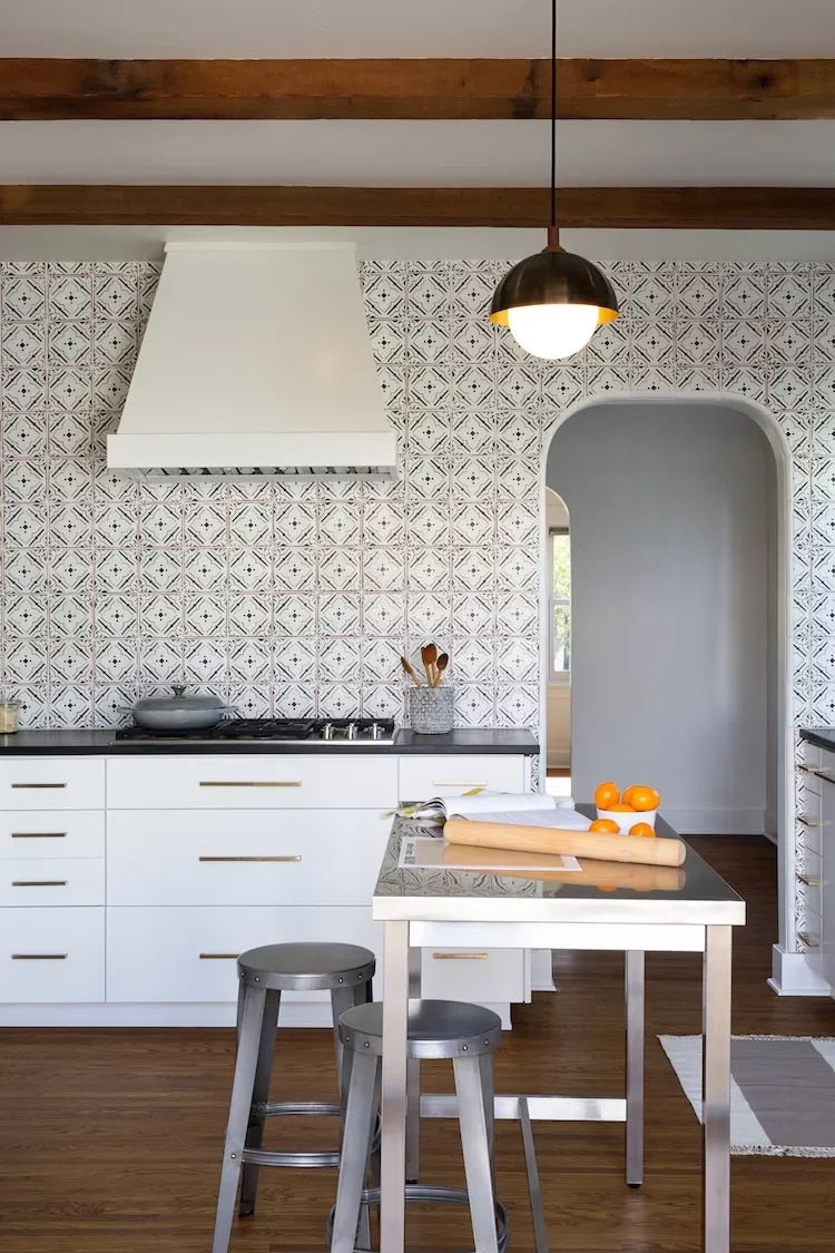 30 White Kitchen Cabinet Ideas That Will Always Be in Style Full Wall Backsplash