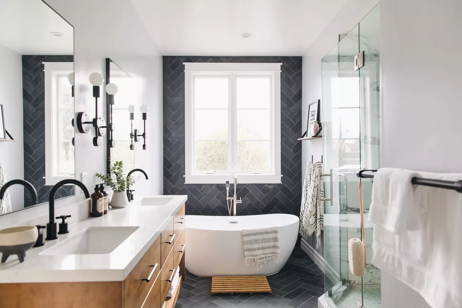 102 Stunning Bathroom Design Ideas That Will Transform Your Space Galley-Style Layout