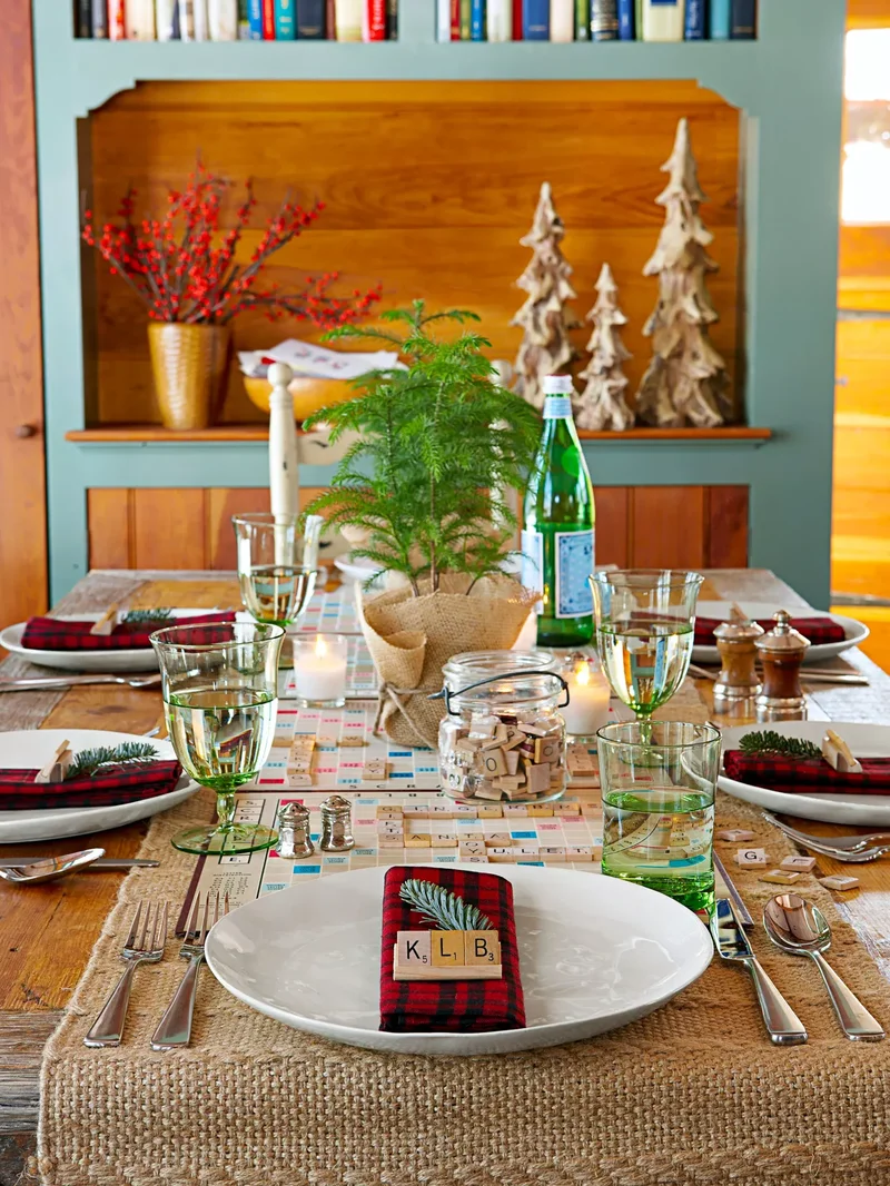 Game-Theme Christmas Table Centerpiece