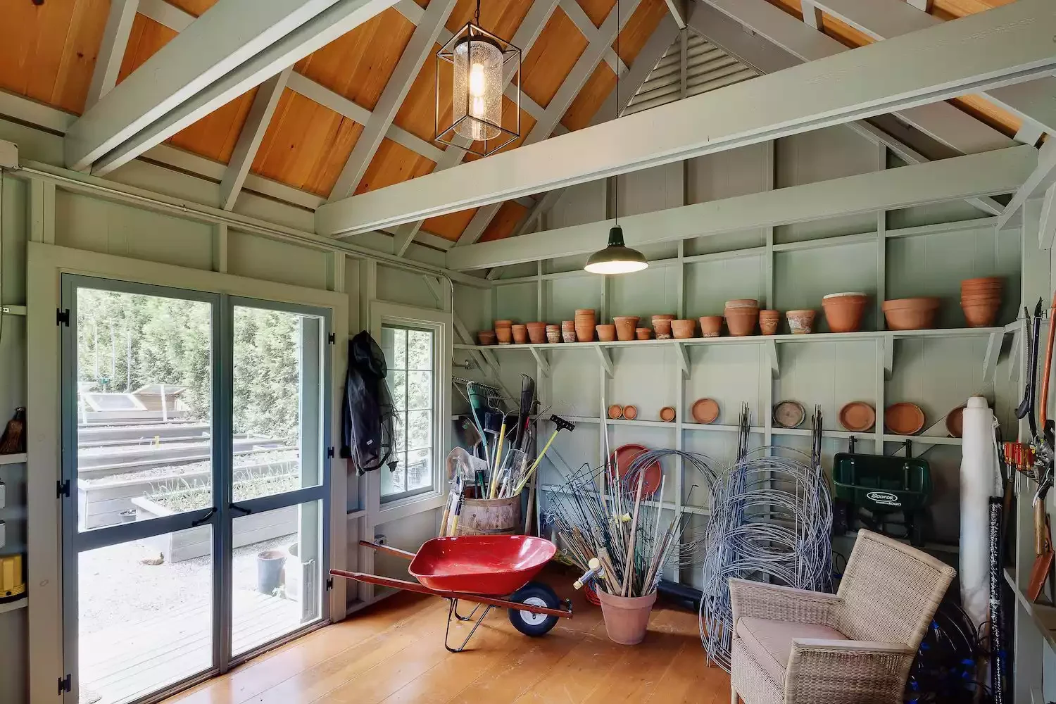 22 Stunning Garden Shed Ideas to Transform Your Backyard Into a Personal Sanctuary Garden Shed Wall Storage