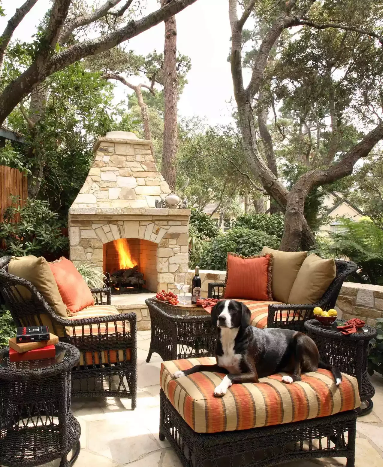 32 Stunning Outdoor Fireplace Ideas to Transform Your Backyard 12 Gas-Burning Fireplace